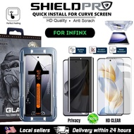 QUICK installation tempered glass for TECNO CAMON 30S 40 PRO 4G 5G Privacy HD CLEAR Full Curve