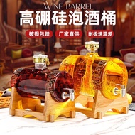 High Temperature-resistant Glass Green Plum And Bayberry Bubble Wine Bottle With Faucet Bubble Wine 