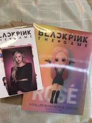 Blackpink 台灣限定 Blackpink The Game Rose 面膜 (小卡，遊戲credit)