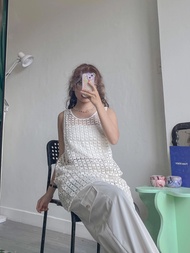 Crochet Tanktop - Áo tanktop vải lưới quyến rũ Remmus cho nữ
