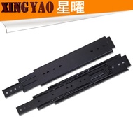 Three-Section Heavy-Duty Heavy-Duty Iron Cabinet 76 Drawer Slide Rail Slide Rail Hardware Heavy-Duty