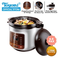 TOYOMI High Heat Stew / Slow / Multi Cooker  4.0L [Model: HH 6080] - Official 1 Year Warranty