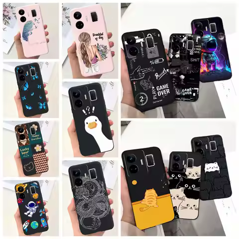 For Realme GT Neo 5 240W GT5 240W GT3 GT Neo 3 150w W 80W Case Liquid Silicone Soft Capa Cool Stylis