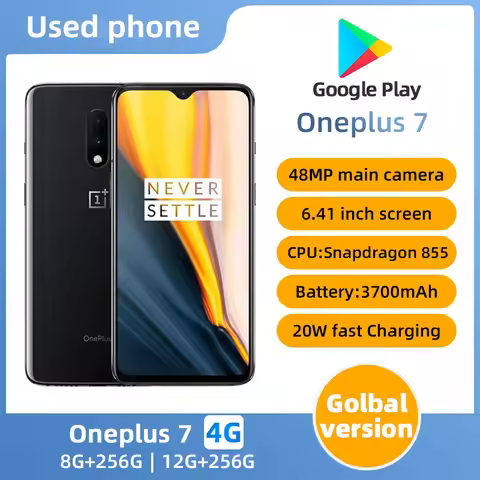 Oneplus 7 4G SmartPhone CPU Qualcomm Snapdragon 855 Battery capacity 3700mAh 48MP Cameraoriginal use