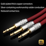 HiFi 6.5mm to Dual 6.5mm Cable Hi-end Pure Silver Wire Core Stereo 6.5 to Dual Mono 6.5mm Male Audio