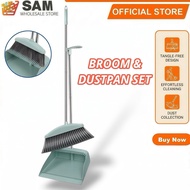 Broom Dustpan Set Penyapu Penyodok Steel Handle Besi