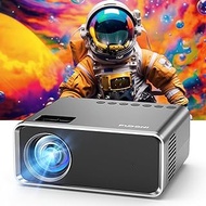 FUDONI Projector, Portable 5G WiFi Projectors 4K Supported Native 1080P, Mini Outdoor Video Home Theater Movie Gaming Projector 12000L Zoom Compatible with HDMI/TV Stick/Phone/PC/Laptop/HDMI/USB/VGA