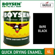 Boysen Quick Dry Enamel Black - 4L