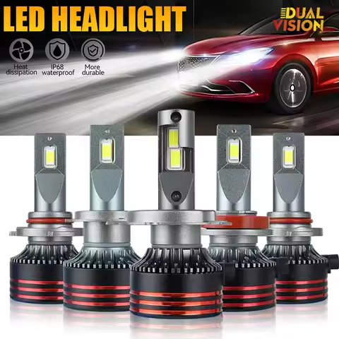 H1 H7 H11 LED Headlight 9005 9006 HB3 HB4 H4 H3 LED Conversion Kit Hi/Lo Beam 30000LM 6000K White Ha