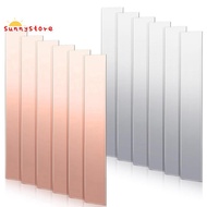 12 Pcs Pure Copper Zinc Anode Sheet 99.9% High Purity Copper Zinc Electrode Strips 0.04 Inch X 0.98 