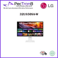 LG Monitor 32U850SA-W 31.5” 4K UHD IPS Smart Monitor with webOS and built-in FHD webcam