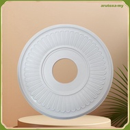 [ArutoxaMY] French Design Ceiling Medallion Elegant Design PU Ceiling Plate Easy to Install for DIY 
