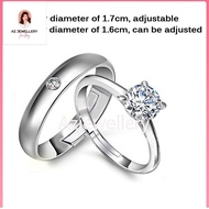 Korean ins Couple Rings/925 sterling silver adjustable couple rings/cincin couple/cincin hadiah girl