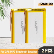 4pcs 10000mAh 3.7V 1260110 Li Polymer Battery สำหรับชาร์จไฟ Bao Bluetooth ลำโพงแท็บเล็ตแบตเตอรี่ดีวี