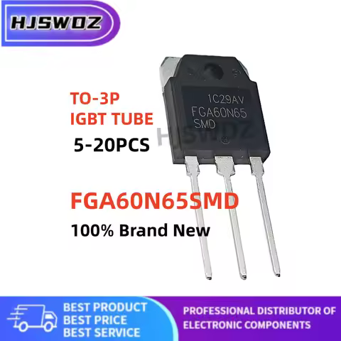5~20Pcs TO-3P FGA60N65SMD FGA60N65 IGBT power transistor for Welding Machine
