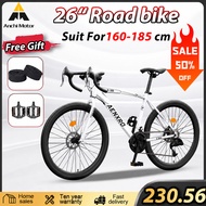 26 inch basikal road bike basikal dewasa double disc brake 21 speed basikal Aluminum frame basikal
