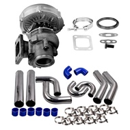 Universal 76mm 3" turbo intercooler pipe Kit + t3 Turbo Oil Cooled V-Band