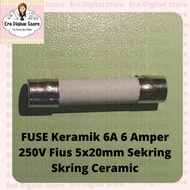 FUSE Ceramic 6A 6 Ampere 250V FUSE 5x20mm Ceramic FUSE