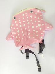 [C022][二手]日本沖繩paupi粉色豆腐鯊兒童背包