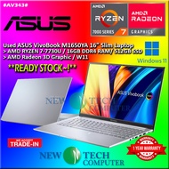 #AV343 USED ASUSVIVOBOOK M1605YA Performance Laptop AMD RYZRN 7 R7-7730U 16GBD4 512GB SSD AMD Radeon