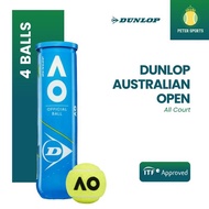 DUNLOP Tennis Balls Ao Australia Open Pack of 4