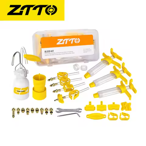 ZTTO Bicycle Hydraulic Disc Brake Oil Bleed Kit Tools MTB Road Bike Brake Repair Adapter Direct Conn