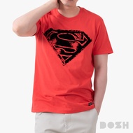 DOSH MENS T-SHIRTS SUPERMAN เสื้อยืดคอกลมผู้ชาย FSMT5231-RE (XS-2XL)