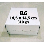 PUTIH White R6 Cake Box/White R6 Cake Box