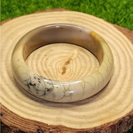 Alashan Agate Hard Bangle