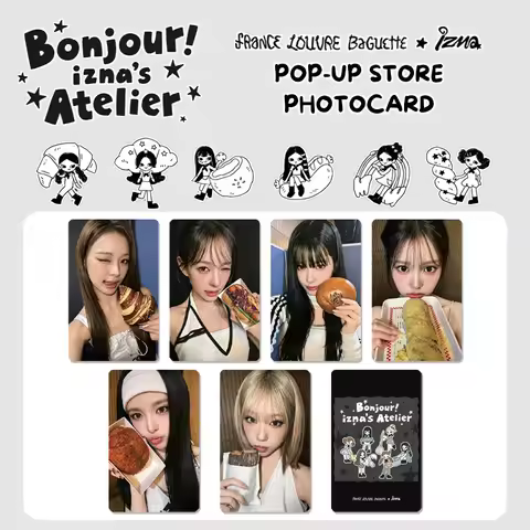 6Pcs/Set Idol IZNA New Series Lomo Cards Postcards Special Bonus Card MAI JEEMIN JIYOON KOKO SARANG 