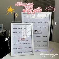 Group class signature photo frame to preserve student memories