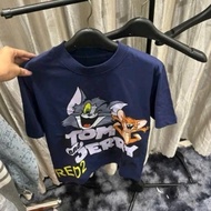 DSQ Tom and Jely T-Shirt - Thick Cotton T-Shirt Loose Fit Suka Store Unisex Fashion.