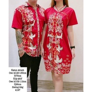 Baju Couple Pesta | Batik Couple | Baju Couple Imlek Katun Stretch