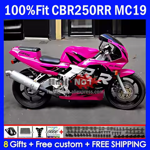 Injection Body Kit For HONDA MC19 pink stock CBR250RR CBR250 CBR 250 RR CC 88 89 36MC.93 CBR 250CC 2