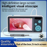Digital Otoscope with Gyroscope 5-inch Screen HD Ear Camera 3.9mm Waterproof Ear Scope Visual Tool, 