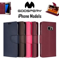 Mercury/Goospery Bravo Diary Cases/Cover For iPhone 11/11 Pro/11 Pro Max/X/XS/XR/XS Max/8/7/8 Plus/7