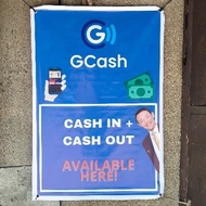 2x3 Gcash Tarpaulin for Cash in and Cash out (COD Available)