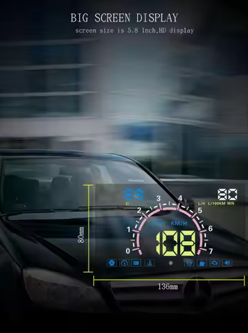 BigBigRoad Car HUD Head Up Display Windscreen Projector OBD2 For BMW 3 Series 320 M3 E92 E46 F80 E36