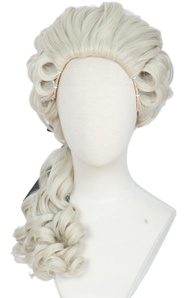 Washington Lawyer Curly Wig Colonial Light Blonde Costume Powdered 18th Century Cosplay Wigs
