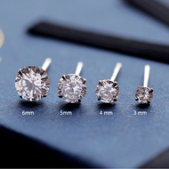 Earrings Men's Imitation Diamond Men's Style Small Earrings with Pierced Earrings Single Trendy Men'