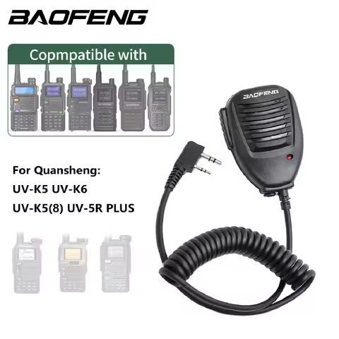 Baofeng Walkie Talkie Microphone Speaker MIC Handheld For Baofeng UV-5R BF-888S UV-21 PRO Quansheng 