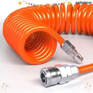 NAILSDECOR Air Compressor Hose Tube, With Connector PU PU Air Compressor Hose, Scalable Spring Tool 