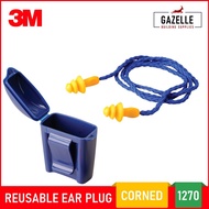 3M 1270 Corned Reusable Ear Plugs with Carrying Case