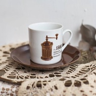 【好日戀物】1860/1890德國vintage雙面磨豆機紀念咖啡杯組