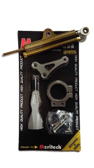 ชุดกันสะบัด Ohlins ทอง พร้อมขาจับตรงรุ่น CB150R Moritech สีดำเงิน