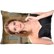 New Custom Emma Watson Pillowcase Zippered Rectangle Pillow Cover Cases Size 45X35cm,40x60cm,45X75cm