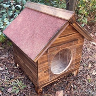 Shemao Closed House Winter Cat Outdoor Wooden Villa Cat Rainproof Warm Cat Outdoor Wooden Nest Wande