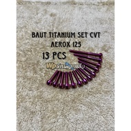 Titanium bolts set cvt aerox 125