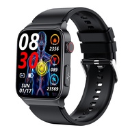 E500 Blood Glucose Smart Watch ECG Monitoring Blood Pressure Body Temperature Smartwatch Men