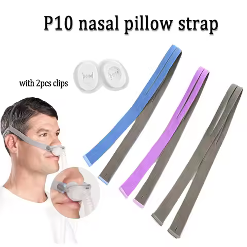 CPAP Elastic Headband Mask P10 Nasal Pillow Mask Includes 2 Adjustment Clips Suitable for Resmed Air